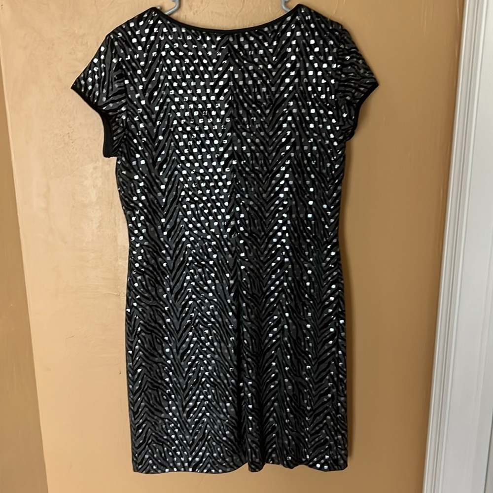 NWT - Ronni Nicole size 10 dress black and gray with silver like sparkly. - Picture 7 of 7